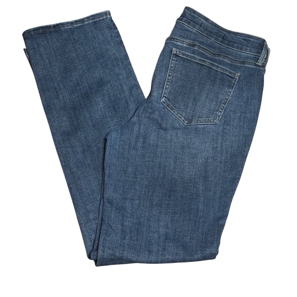 NYDJ Marilyn Straight Leg Jeans Lift Tuck Denim Dark Wash Womens Size 10